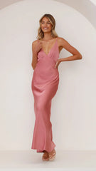 Ziah Maxi Dress - Baked Rose