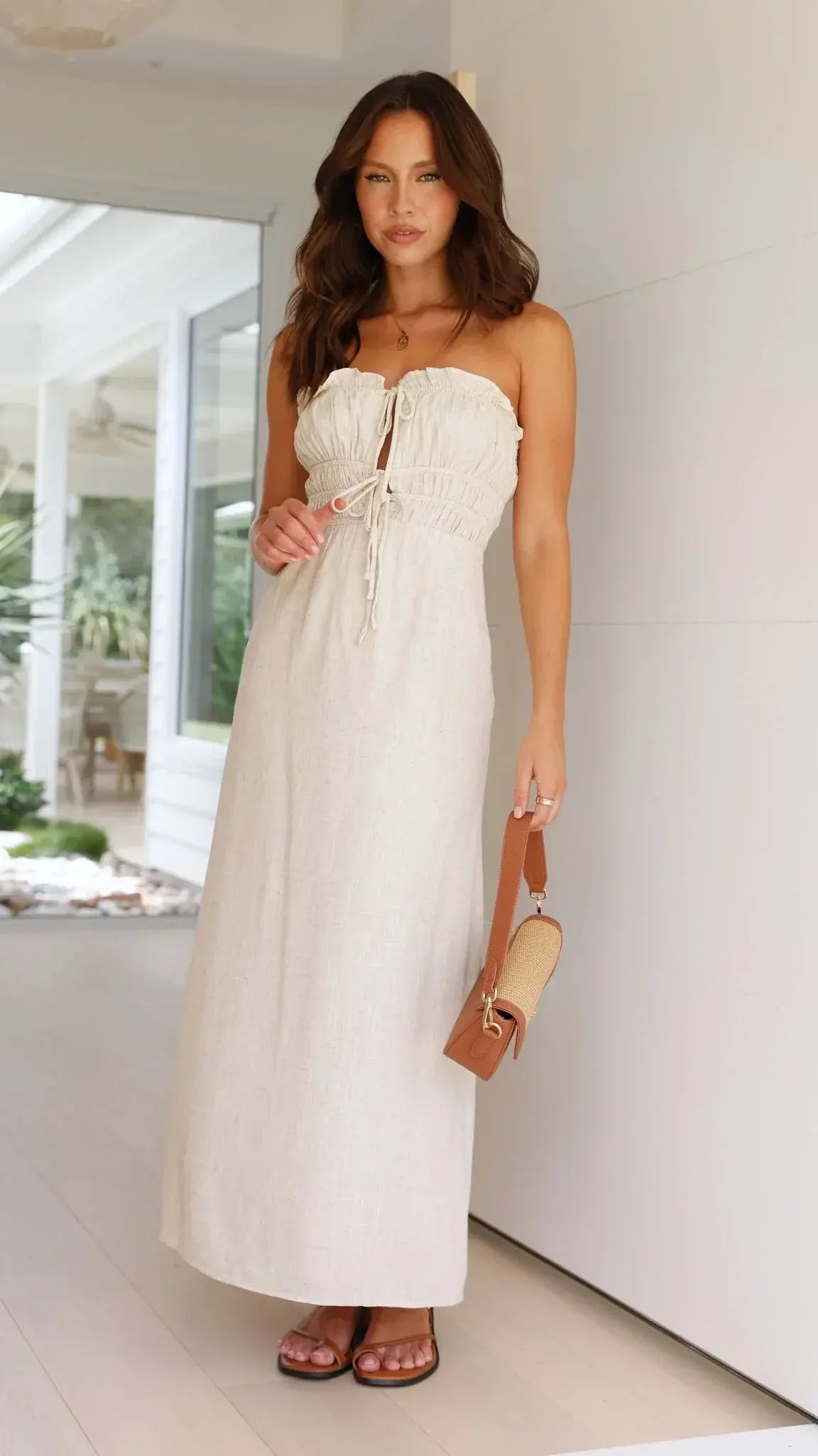 Kahli Maxi Dress - Natural