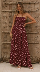 Solare Maxi Dress - Merlo/Marshmallow