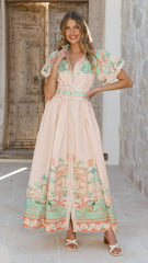 Natasha Maxi Dress - Aurora Print